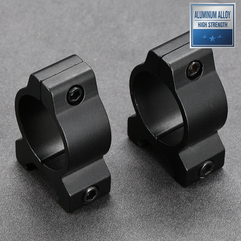 Shooin Optics 1 Inch / 30mm Tube Ring Ultra Low 20mm Mount Base Durable Aluminum Holder For Optical Devices - imagen 3