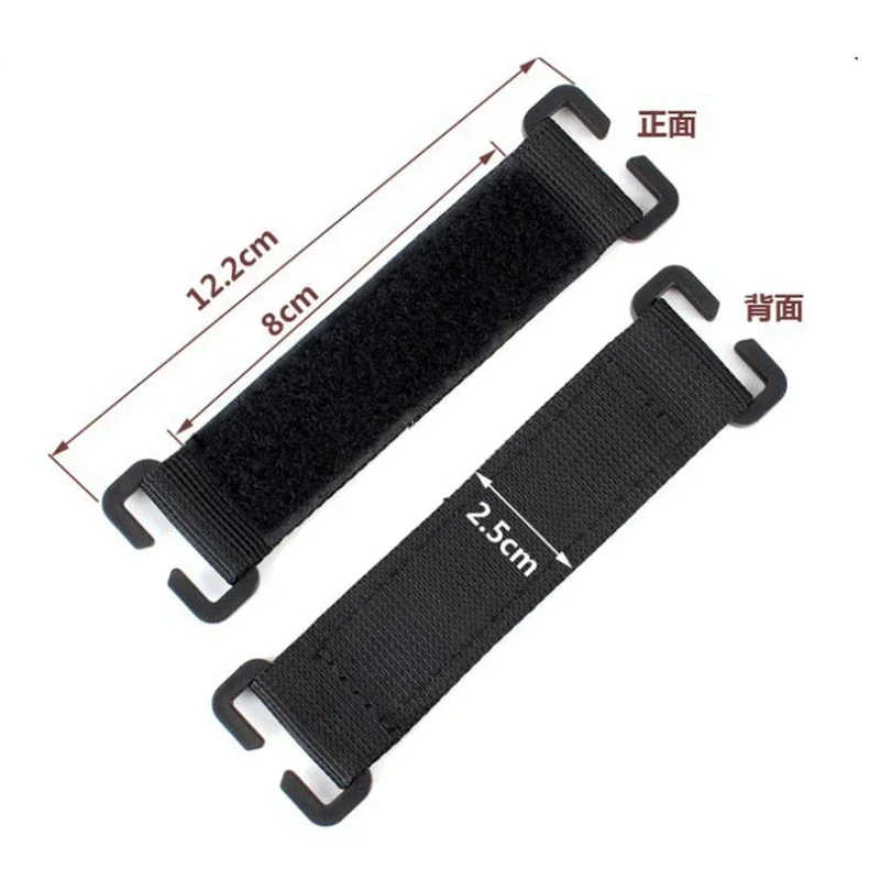 Parches tácticos con gancho y bucle, soporte para tablero de exhibición, tiras de fijación Molle, Mini pantalla de parche para fijar parches de identificación, insignia, 2 uds. - imagen 3