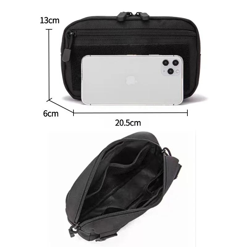 Bolsa táctica Molle EDC, botiquín de primeros auxilios, bolsa para teléfono móvil, riñonera, bolsas de herramientas de utilidad EMT de emergencia, bolsas de caza - imagen 2