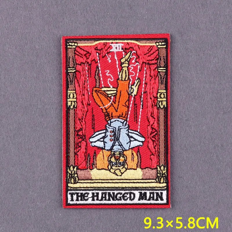 Parche de Tarot PARA planchar en la ropa, parches bordados de rayas misteriosas, parches de ropa DIY con insignias de hierro - imagen 4