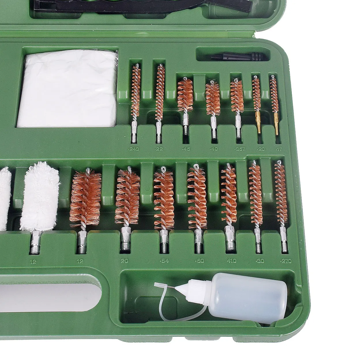 Kit de limpieza de pistola Universal táctico con lata de aceite, cepillo limpiador de pistola para Rifle, caja de herramientas profesional, herramienta limpiadora de pistola - imagen 3