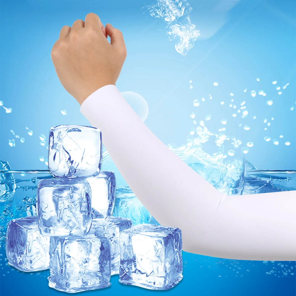 Manguito de protección Uv para brazo de deporte, Mangas de pesca para verano, correr, ciclismo, voleibol, Golf, seda de hielo, calentador de brazo, armas de pescadores - imagen 4