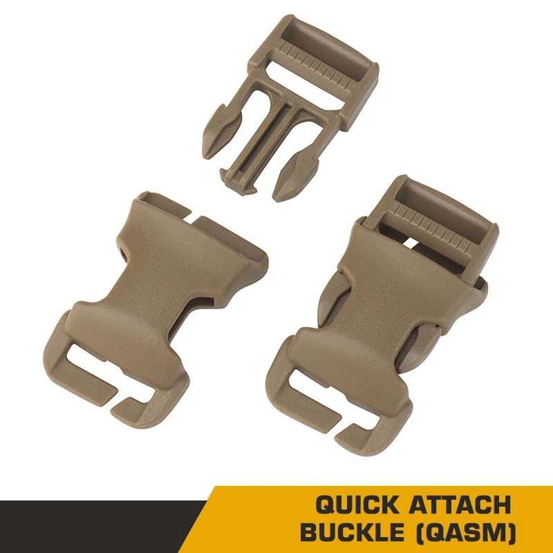 2 unids/set cinturón de chaleco táctico QASM hebilla de fijación rápida/hebilla de liberación lateral SRB/ganchos G accesorios de chaleco militar Modular Airsoft - imagen 4