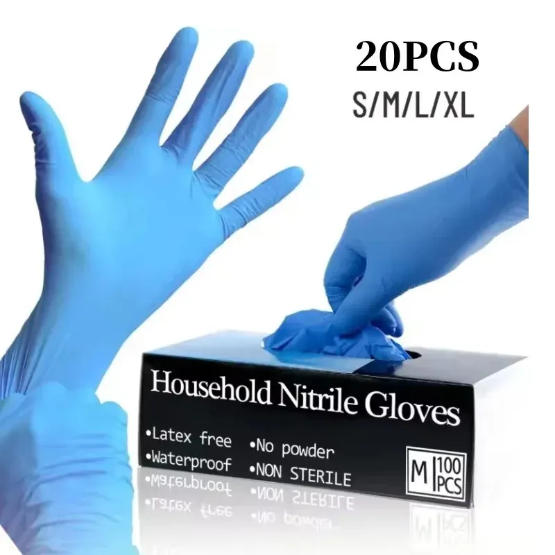 Guantes de nitrilo desechables – Protección impermeable para trabajo profesional