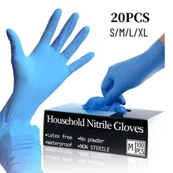 Guantes de nitrilo desechables – Protección impermeable para trabajo profesional