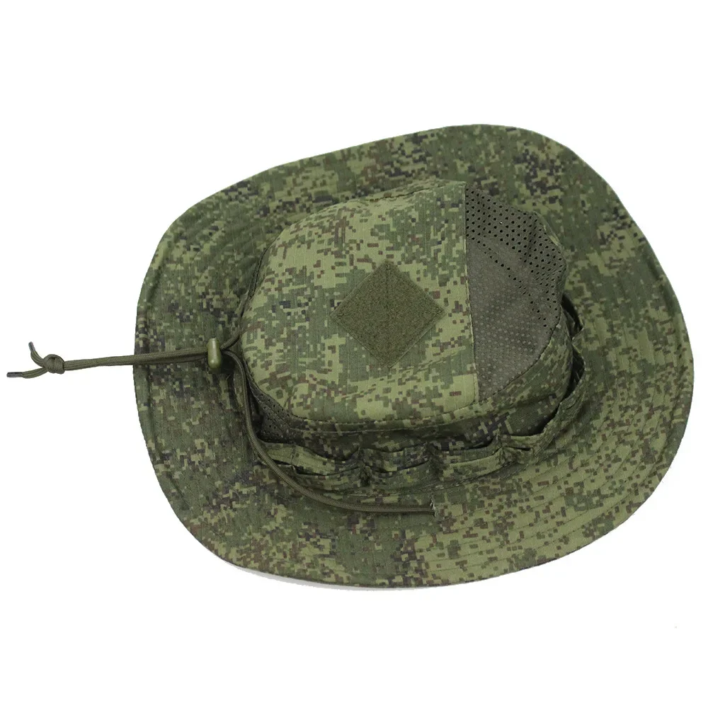 Sombrero Benny de camuflaje táctico, sombrero de ala redonda para campo, Montañismo al aire libre, sombrero con protección solar, sombrero de pescador pescando - imagen 2