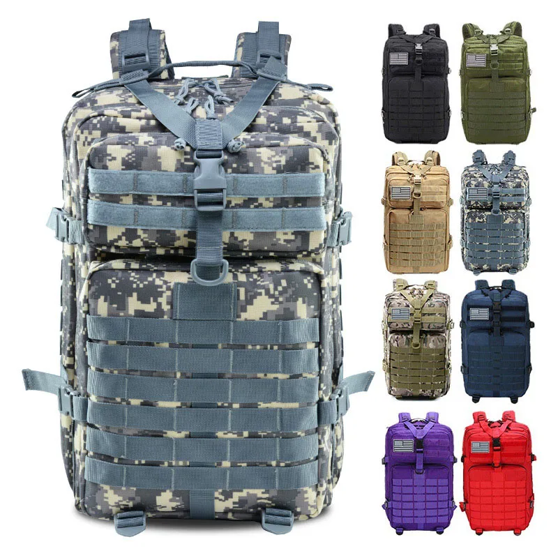 OULYLAN-mochila táctica militar 3P para hombre, morral de viaje para acampar, senderismo al aire libre, caza, MOLLE - imagen 3