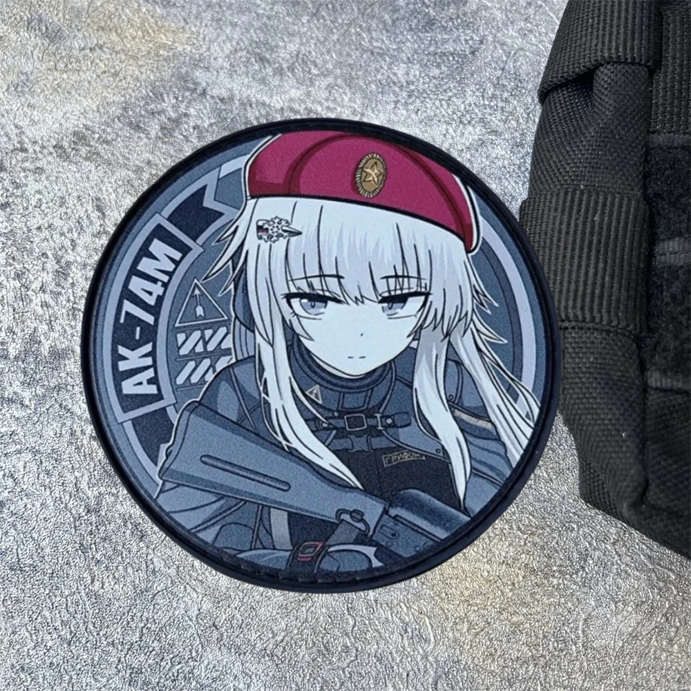 Parche de insignia de moral de primera línea para niñas, parches tácticos del ejército militar AK74M, parches de gancho y bucle impresos para ropa, pegatinas para mochila - imagen 5