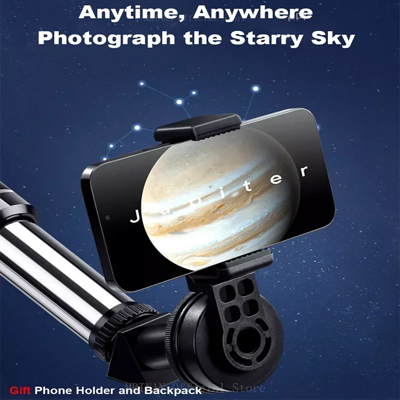 Telescopio astronómico de 70mm, telescopio Monocular para observación de la luna para principiantes 150X con trípode, telescopio de regalo para niños - imagen 5