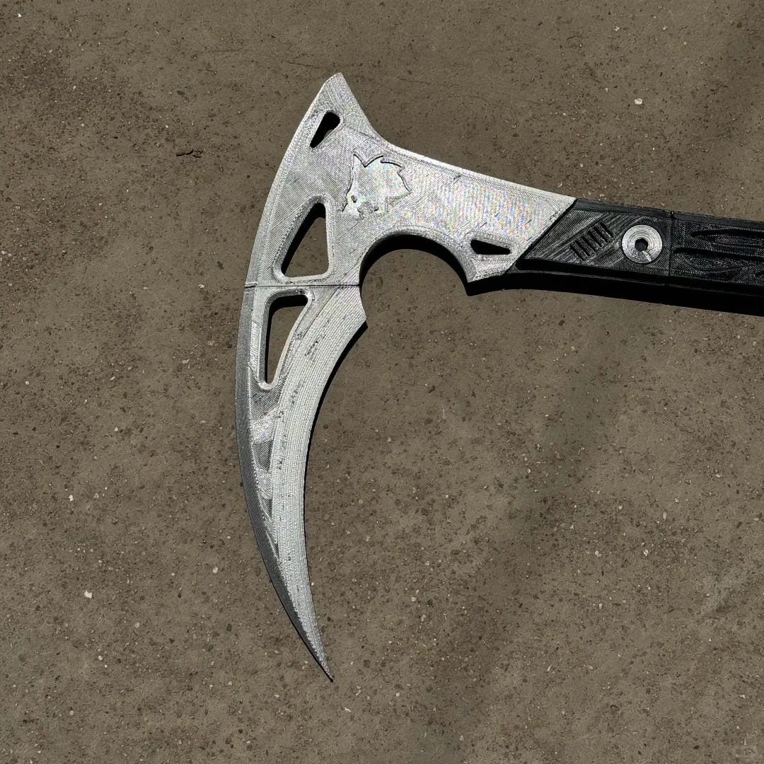 AQzxdc Ghost Death Scythe COD16 Death Angel Death Ghost COS Scythe Death Axe para fiesta de disfraces de Halloween - imagen 4