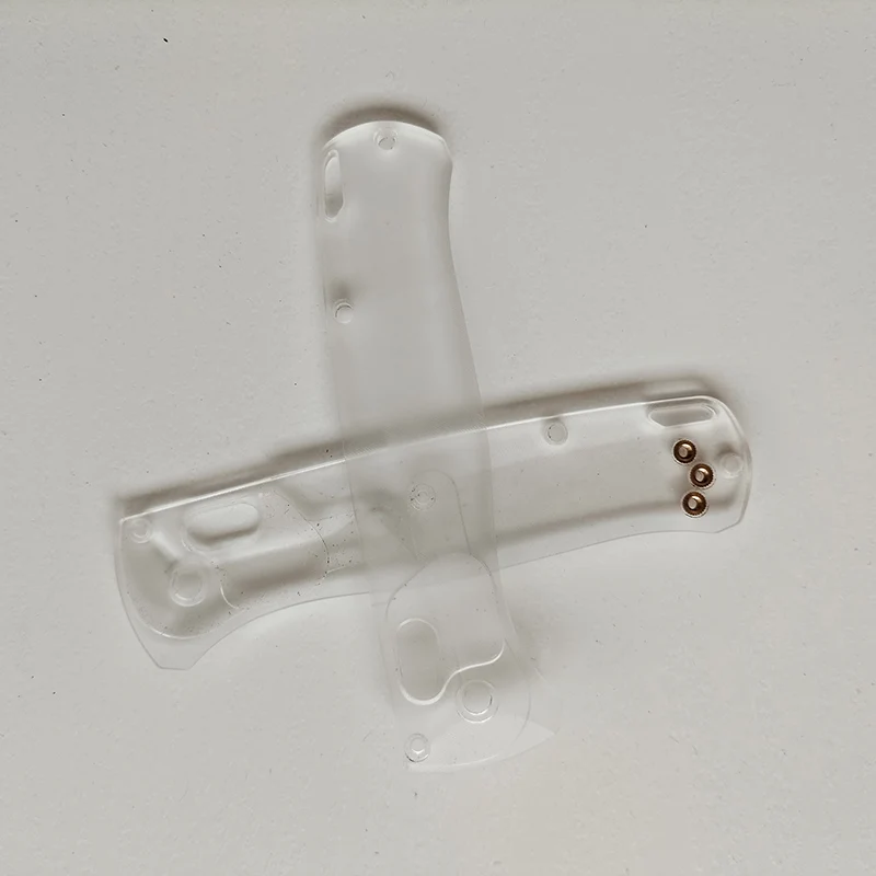 Benchmade Bugout cuchillo plegable CNC mango acrílico transparente - imagen 4