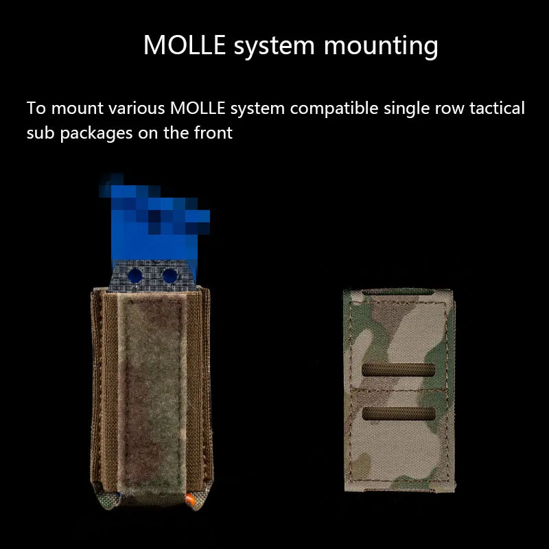 Panel de faja de una hilera, montaje del sistema MOLLE, ajuste de posición de altura, fácil de usar - imagen 5
