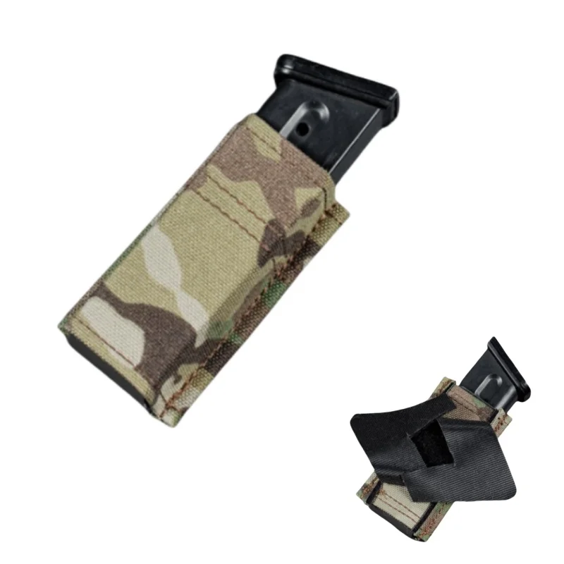 Bolsa para revistas ajustable de 9 mm |   Portador MOLLE multiposición |   Soporte delgado para un solo mag