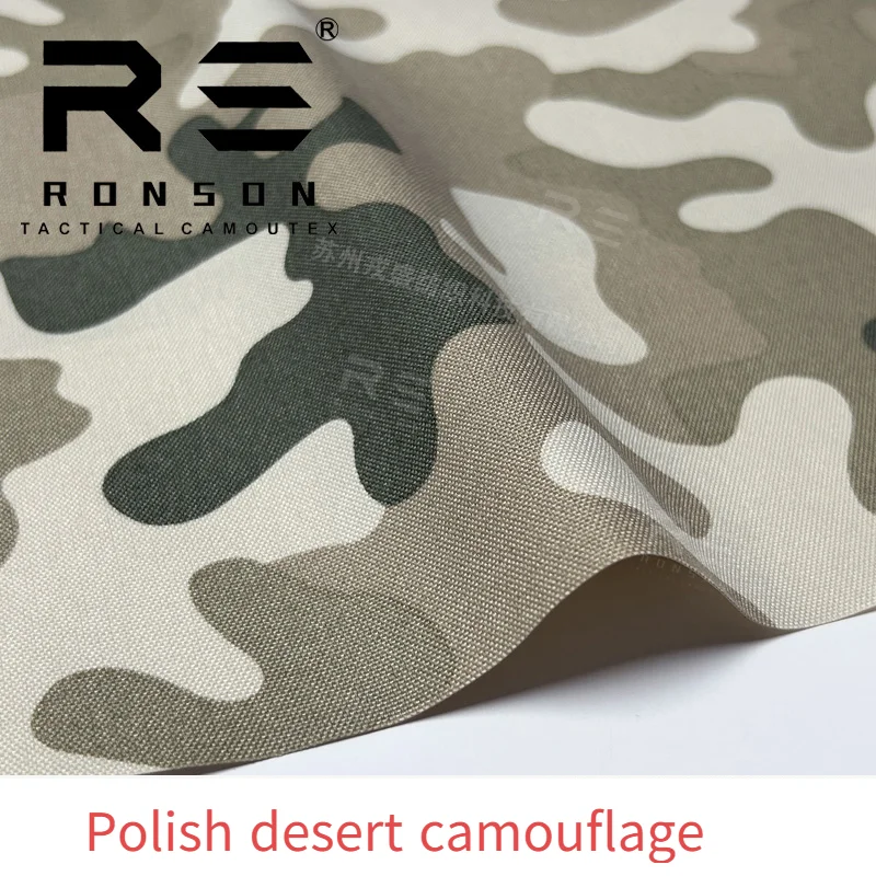 Tela táctica de camuflaje del desierto polaco de nailon 500D, bolsa impermeable y resistente al desgaste, tela para chaleco táctico - imagen 4