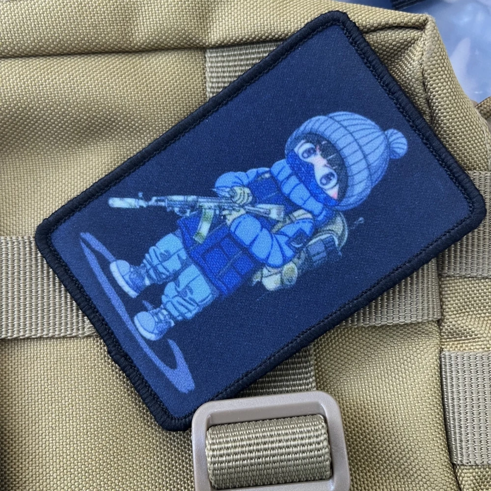 Parches de las Fuerzas Especiales auténticas, insignia de moral táctica, antiterrorista, pegatina de impresión de gancho y bucle para mochila - imagen 3