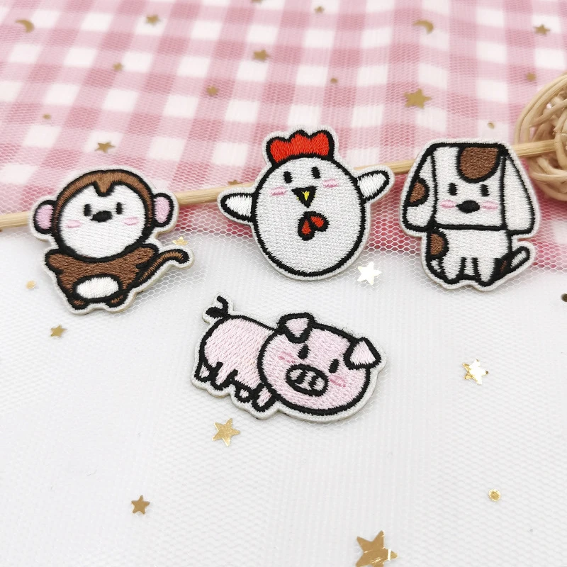 Parches bordados de signos del zodiaco, insignias de animales de planchado DIY, parches lindos para ropa, mochila - imagen 3