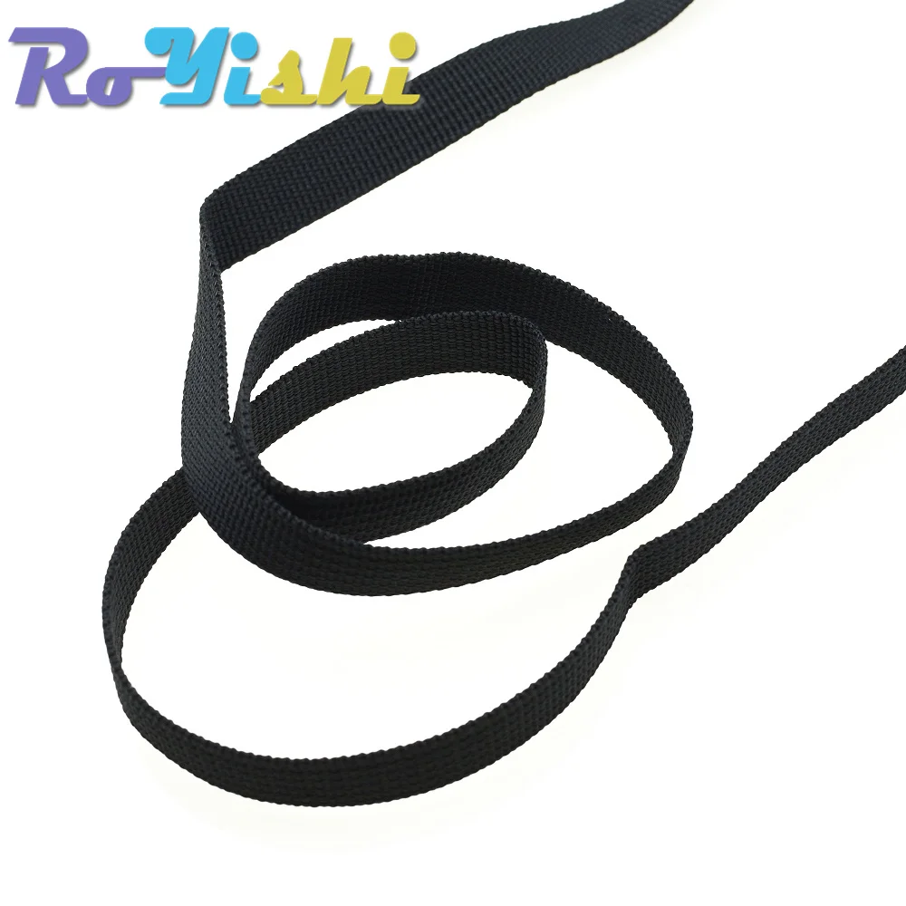 Cinta de nailon de 1 yarda, cinturón de seguridad, cinta jacquard para ordenador, mochila para exteriores, piezas para bolso, color negro - imagen 4
