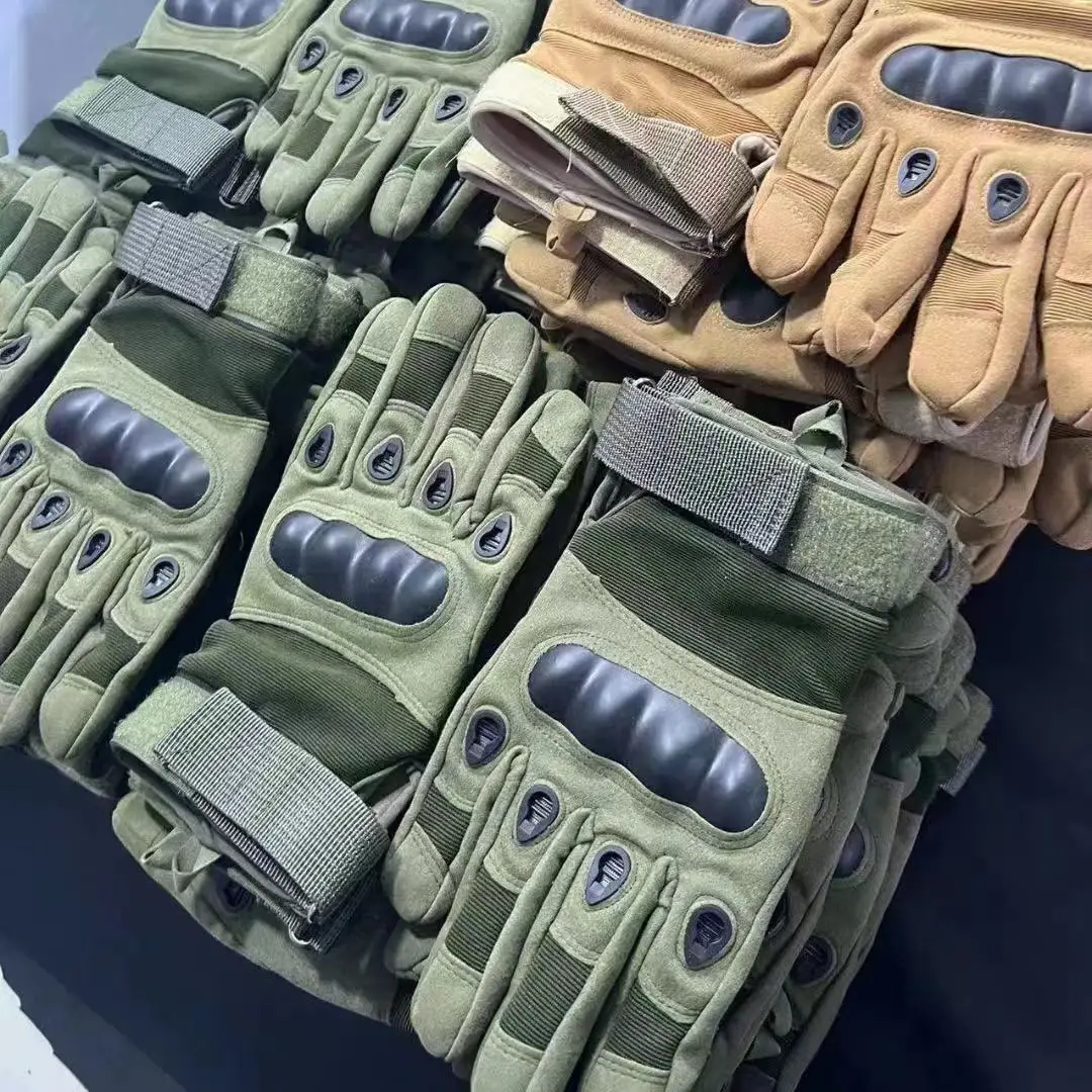 Guantes tácticos con protección de articulaciones de concha dura/suave, medio dedo completo, calidez y anticorte, senderismo, escalada, Camping - imagen 2