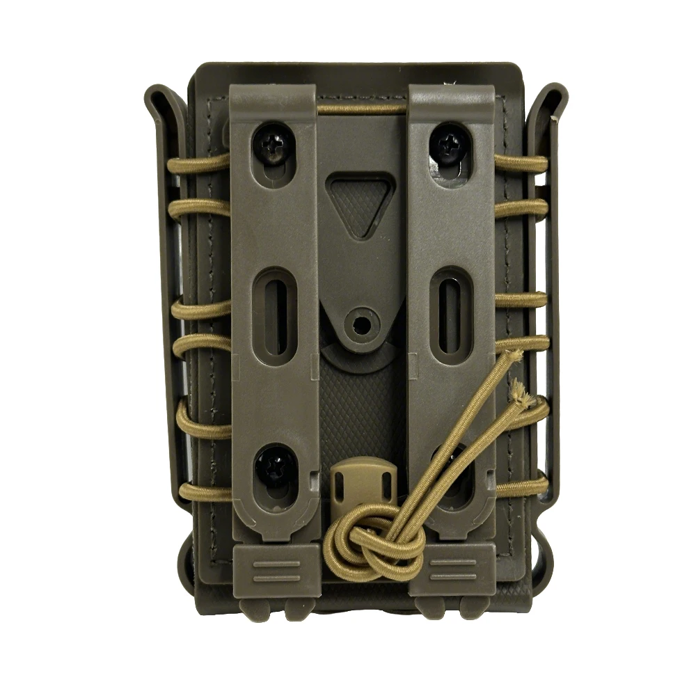 Bolsa táctica para revistas Molle para Ar15 M4 5,56, 7,62 9mm Scorpion Fast Mag liberación rápida Mag TPR funda ajustable - imagen 3