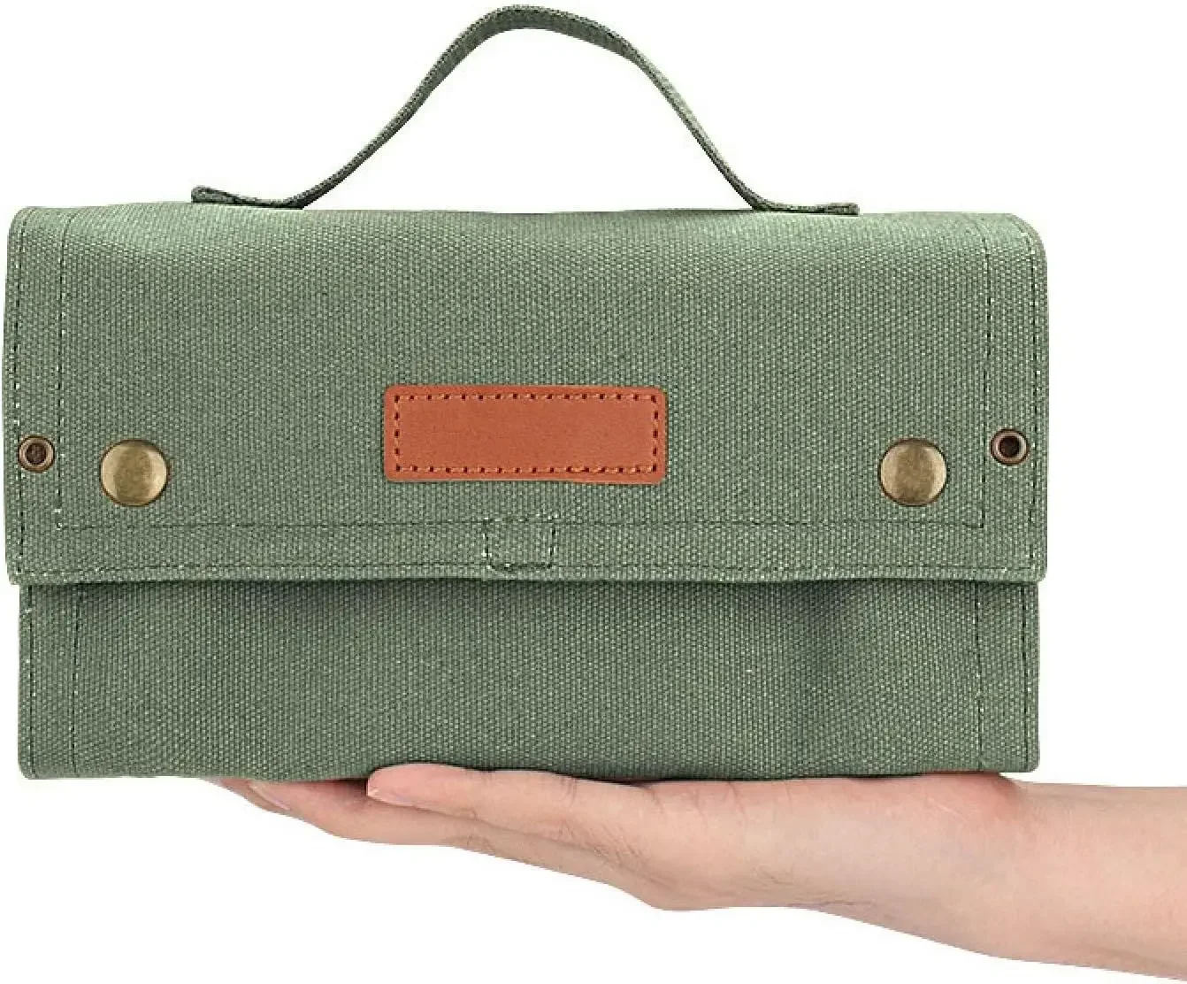 Bolsa de almacenamiento de condimentos de lona portátil y Kit de botella aromatizante con 10 tarros de especias para utensilios de cocina al aire libre