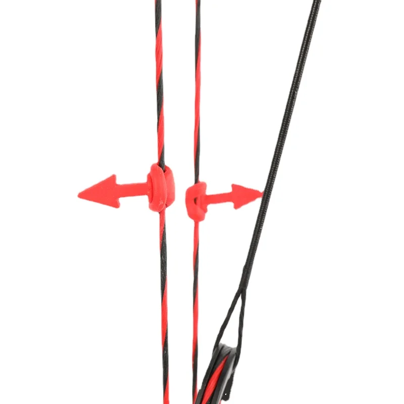 AME 4 Uds estabilizador de cuerda de arco instalar sin quitar cuerda de arco tiro con arco caza silenciador de goma amortiguador - imagen 3