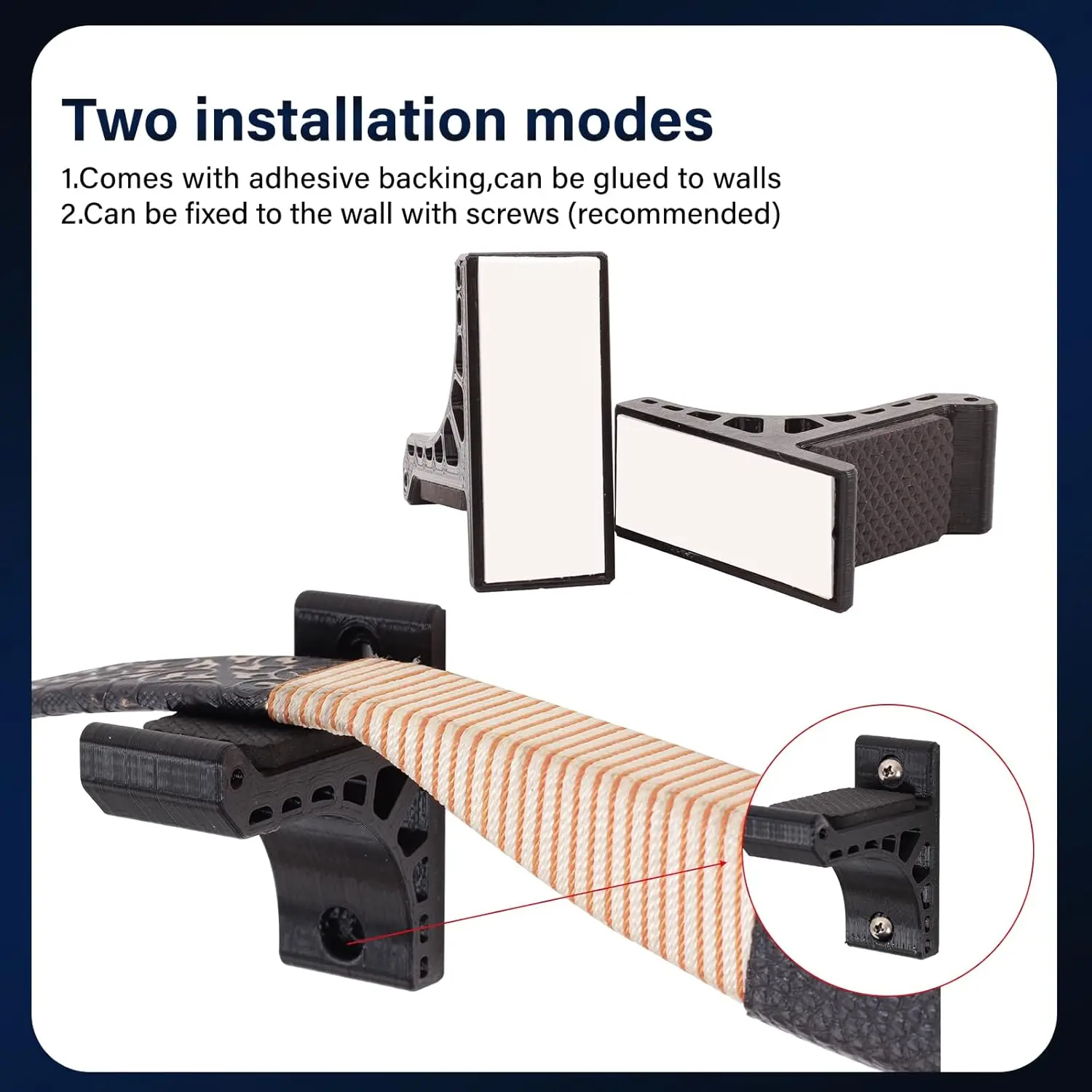 Estante de arco montado en la pared, soporte para flecha, arco recurvo/compuesto, soporte para arco largo, colgador de exhibición de flechas, accesorios universales de tiro con arco - imagen 5