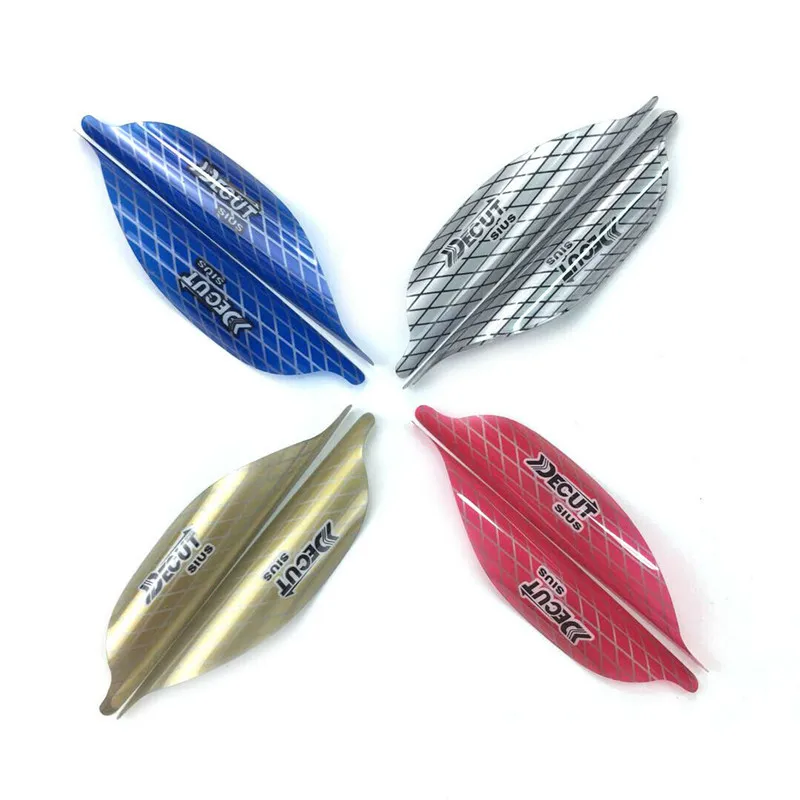 Varillas giratorias de tiro con arco, Flecha de plumas en espiral, alas derechas para caza al aire libre, accesorios de bricolaje, 50 piezas, 1,56 ", 1,75", 2" - imagen 5