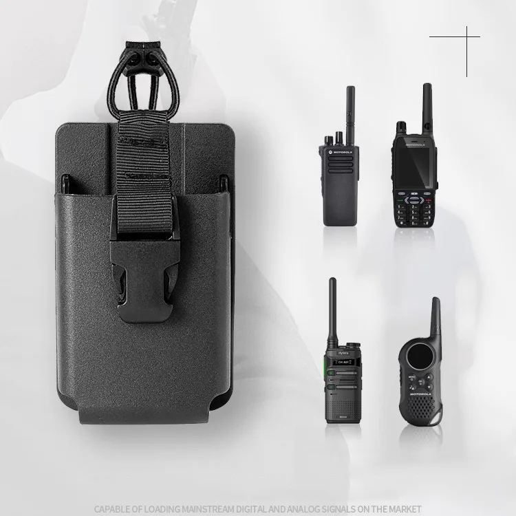 Soporte de Radio Universal, bolsa de Radio para cinturón de servicio, accesorios para aplicación de la ley, bolsa para Walkie Talkie, bolsa MOLLE con Clip para cinturón - imagen 3