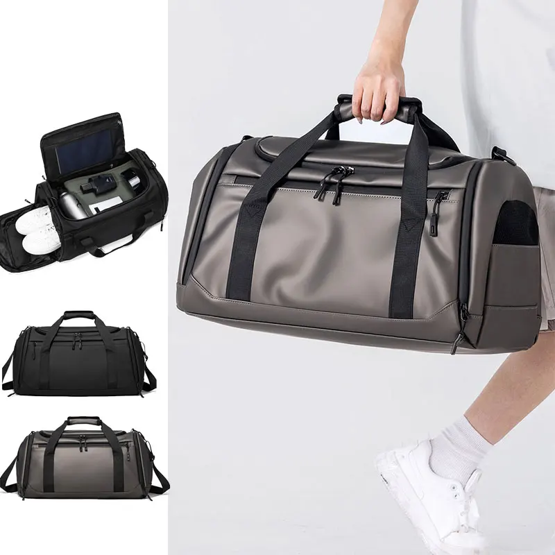 Bolso cruzado para gimnasio y Fitness, bolso para zapatos, bolsillo para viaje, viaje de corta distancia, equipaje seco y húmedo, paquete de fin de semana de negocios - imagen 2
