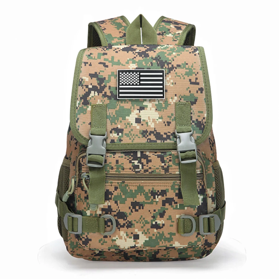 Mochila de camuflaje para senderismo al aire libre, mochila de viaje para acampar con múltiples bolsillos - imagen 2