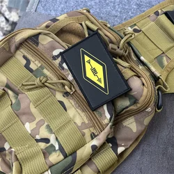 Parche táctico Ham Radio insignia moral – gancho para ropa y mochilas