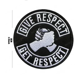 Parche bordado motorista Dare Respect Get Respect para chaleco
