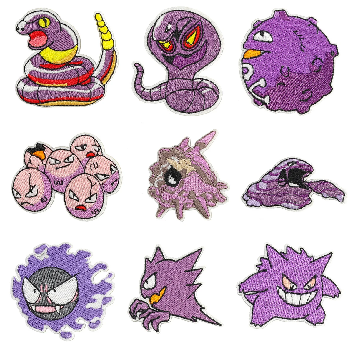 Parches bordados de fantasma para ropa, pegatinas de dibujos animados de Anime para ropa, bricolaje