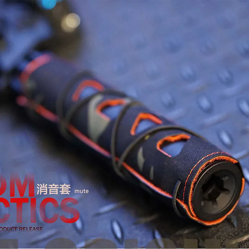 Cubierta de supresor de tácticas al aire libre, corte láser, silenciador de camuflaje táctico, funda protectora - imagen 5