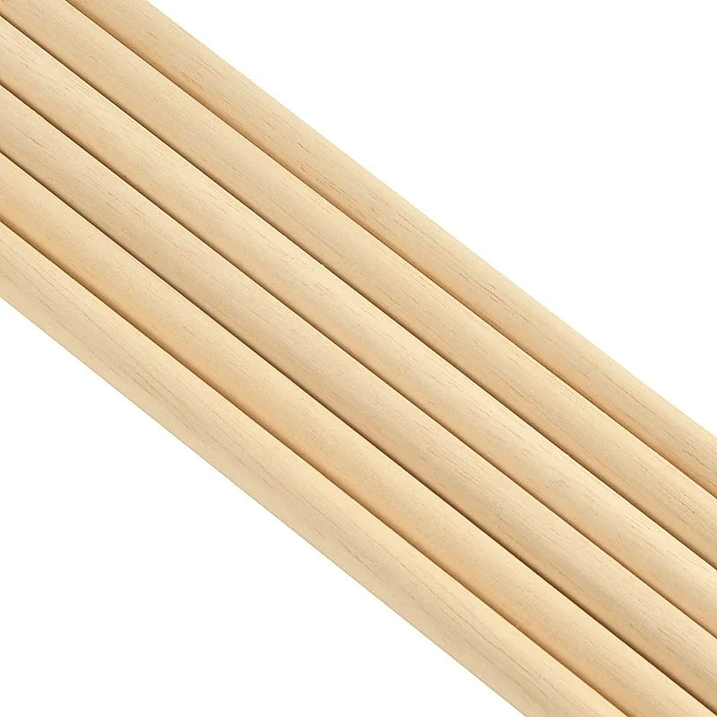6/12 Uds ejes de flecha de madera longitud 80cm diámetro 8mm 8,5mm flecha de madera hecha a mano para tiro con arco accesorios de tiro de caza DIY - imagen 3