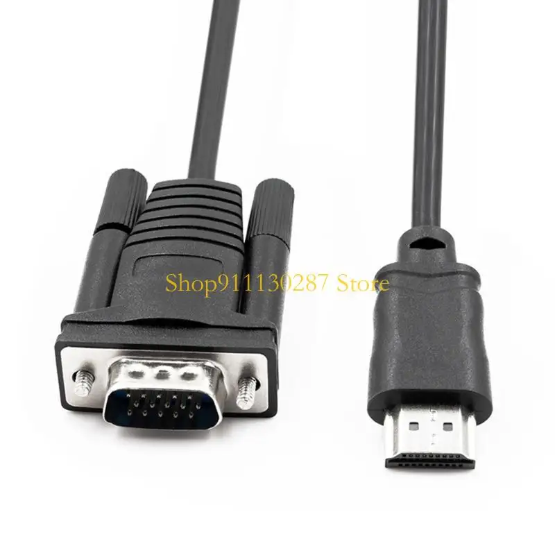J1HC Compatible con VGA Adapter Cable Converter Digital a Analog Wire para PC Laptop TV-Box HDTV Projector - imagen 2