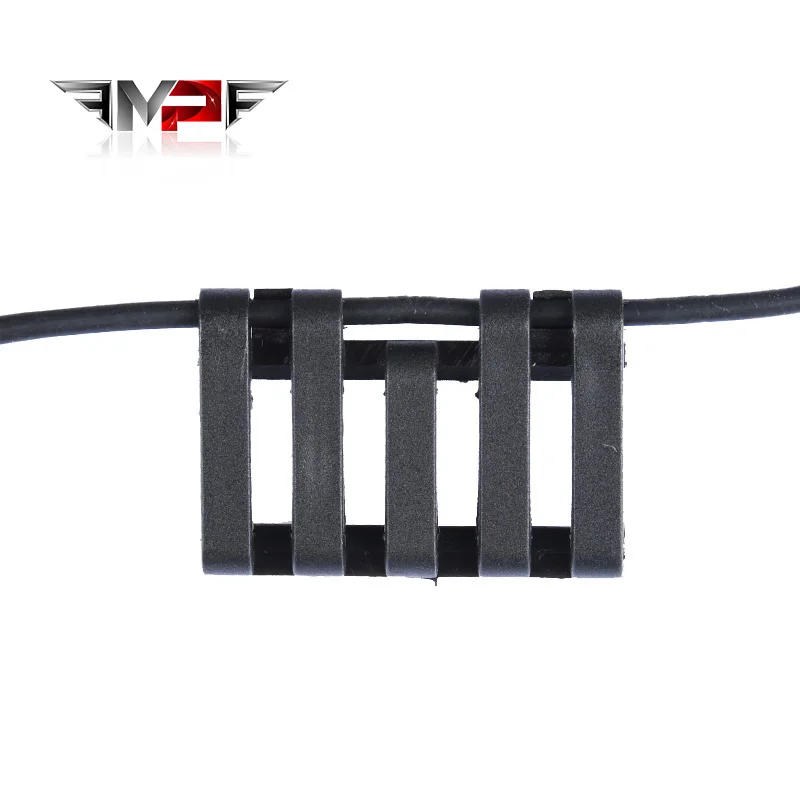 WADSN Greenbase-cubierta de riel con 5 ranuras, interruptor de linterna fija, cola con telar de alambre, accesorios para linterna, carril Picatinny Wireway - imagen 3