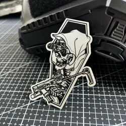 Parche táctico velcro calavera Stormtrooper – Insignia moral mochila militar