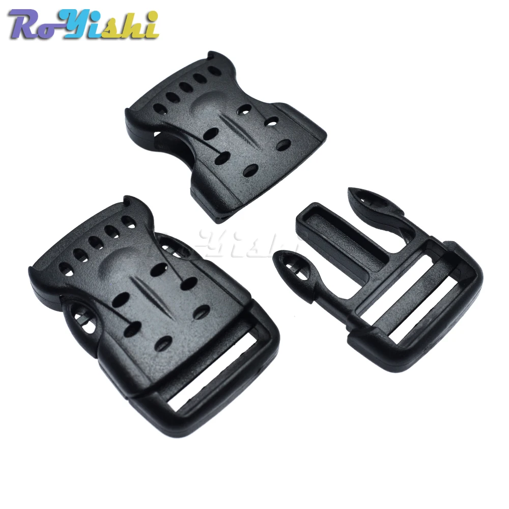 Hebilla arqueada de plástico con múltiples agujeros para bolsa de viaje para deportes al aire libre - imagen 4