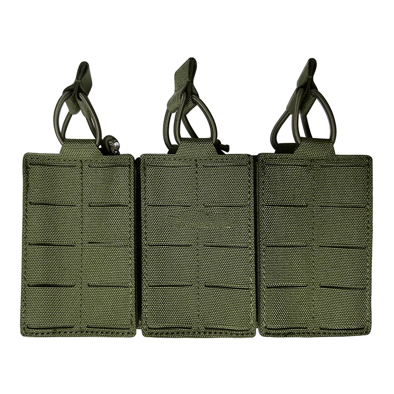 Bolsa de herramientas Molle cortada con láser de nailon 1000D, Triple revista táctica 556 dedicada - imagen 4