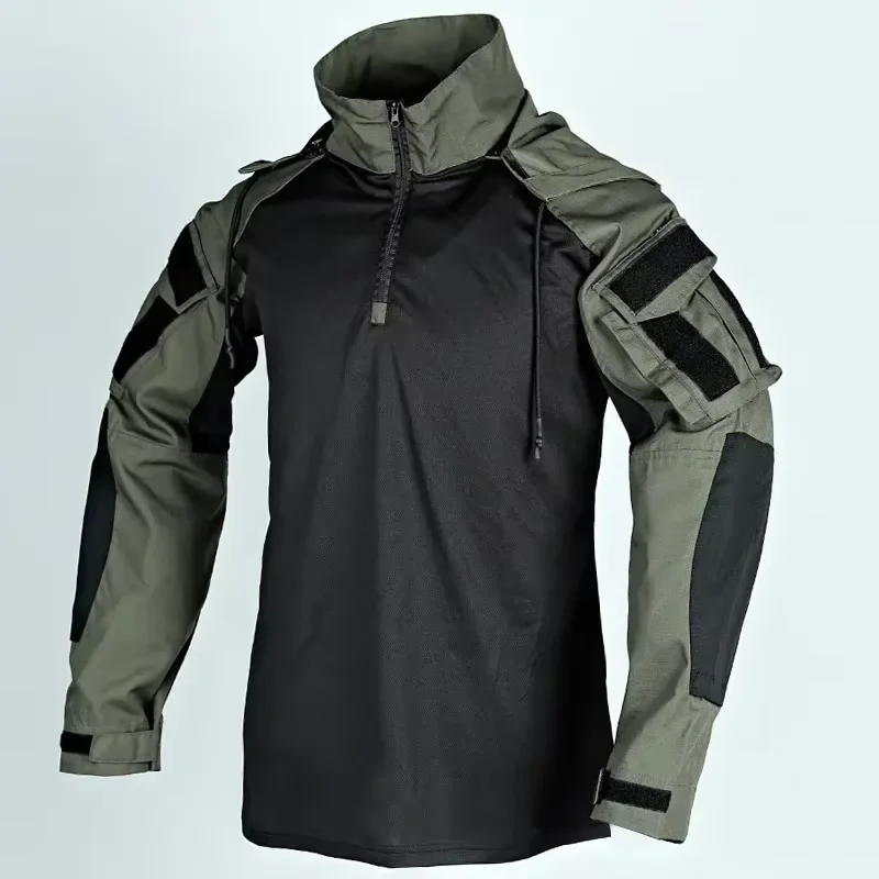 Camisa táctica Ripstop camuflaje manga larga con cremallera - imagen 2