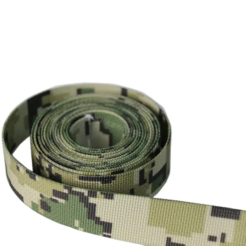 Correas de camuflaje de México, cinturón de poliéster de imitación de nailon, alta densidad, equipaje, chaleco táctico, correas de hombro, accesorios