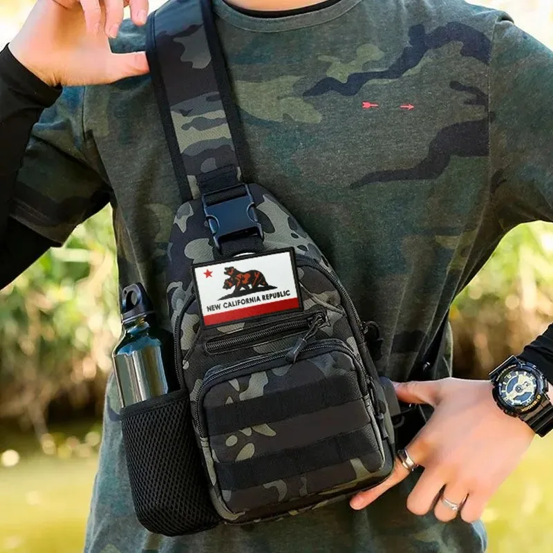 Parche táctico de moral de la bandera pública de California, brazalete militar, insignia de gancho y bucle, mochila, sombrero, accesorios para casco - imagen 4