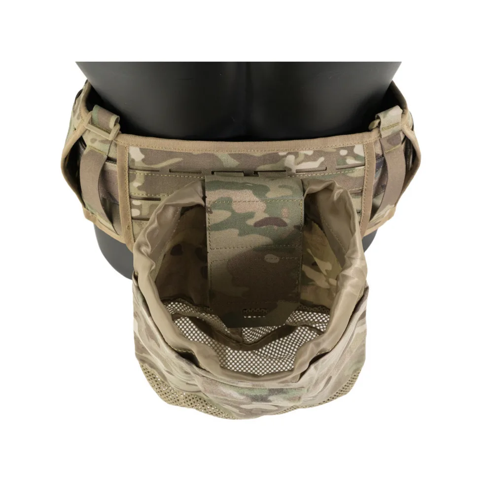 Bolsa táctica enrollable para volcar, bolsa de utilidad MOLLE de malla con cierre de cordón, soporte para revistas de munición - imagen 2