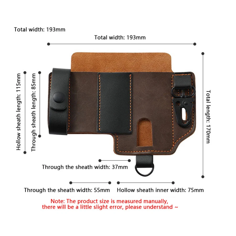 Funda de almacenamiento multifuncional para herramientas tácticas, riñonera de supervivencia en la naturaleza, alicates para exteriores, cuchillo de bolsillo - imagen 4
