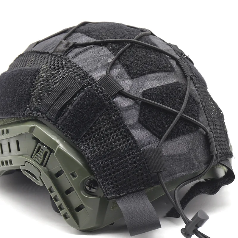 Cubierta táctica para casco EMR ruso, tela con cordón para casco rápido - imagen 2