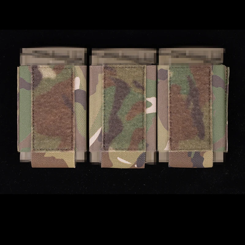 Bolsa táctica para revistas 7,62, chaleco de caza, portador de placa, soporte Triple Mag incorporado, pegatina mágica, bolsa para chaleco Airsoft - imagen 2