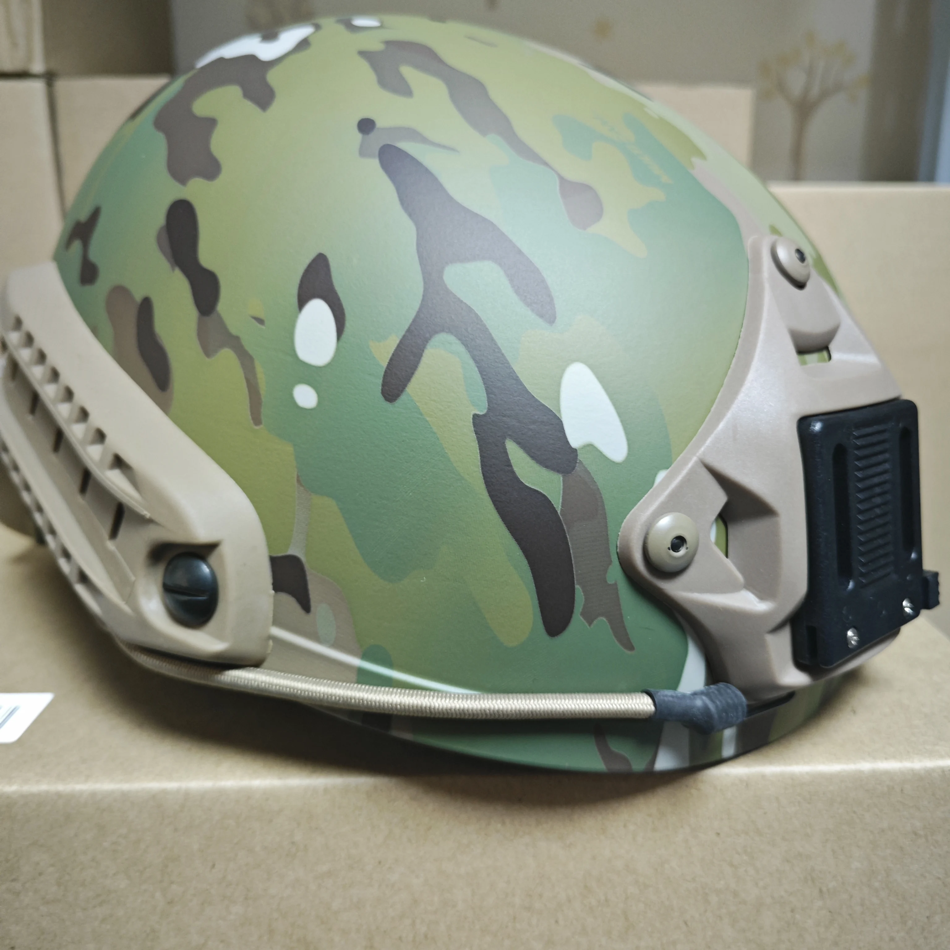 FMA-Casco táctico para exteriores, de corte alto, clásico, camuflaje, TB460 - imagen 5