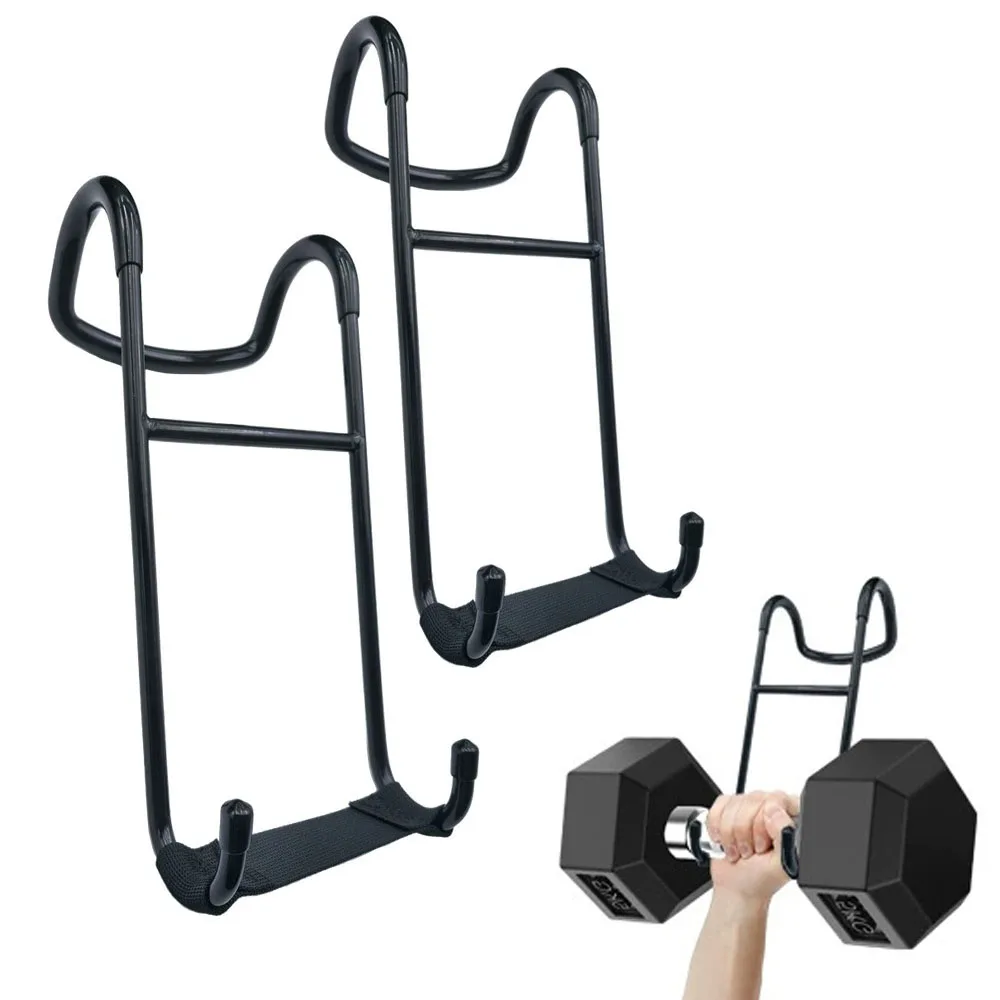 Ganchos para mancuernas, empuñaduras de gancho para levantamiento de pesas con muñequeras, capacidad de carga de 250 libras, accesorios de gimnasio para dominadas de prensa de banco - imagen 2