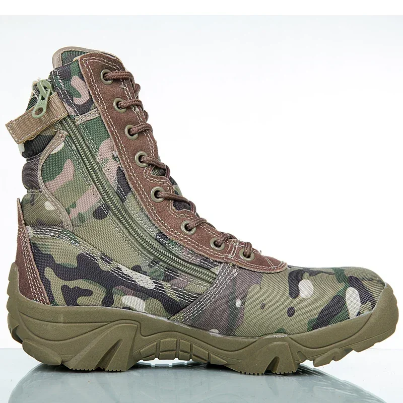 Botines tácticos para hombre, botas de combate de camuflaje para invierno, calzado masculino, zapatos de trabajo de seguridad, 2024 - imagen 5
